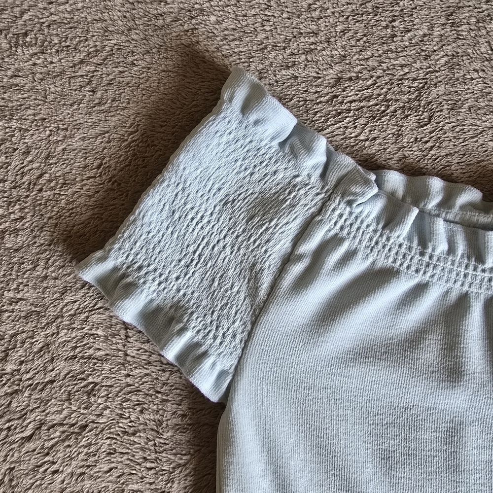 Marc Cain off the shoulder short sleeve fitted top size N1 - Picture 6 of 16